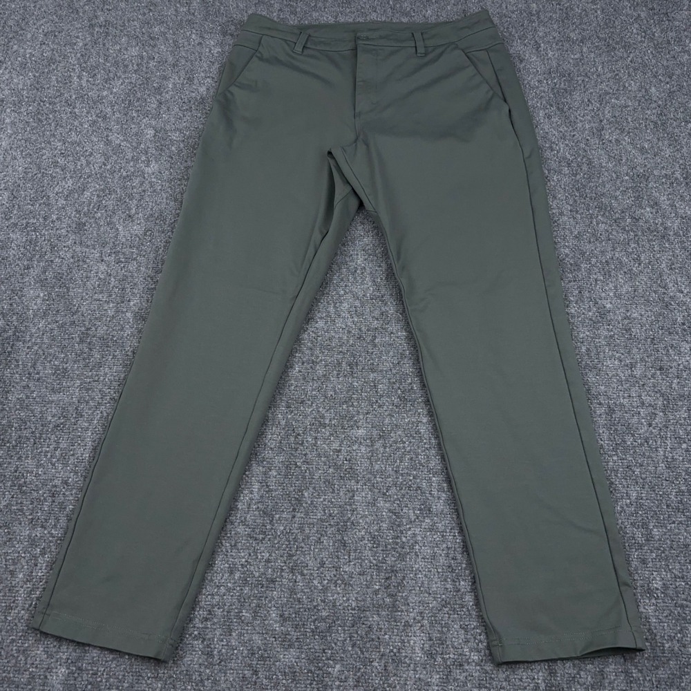 BYLT Basics‎ Everyday Pant 2.0 FITS 34x30 Green Slim Fit Stretch Chino Commuter